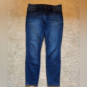 Kut from the Kloth size 16 short Dark Indigo Skinny Jeans
